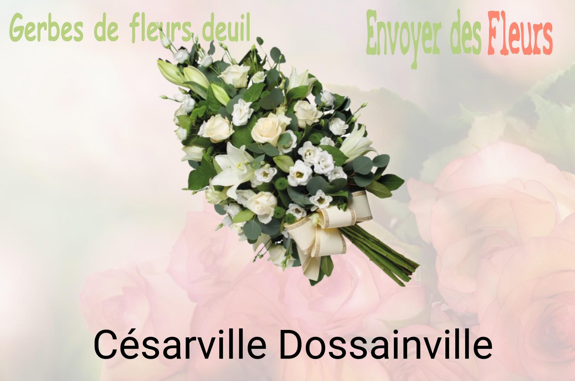 Gerbe de fleurs de deuil livrée à Césarville-Dossainville